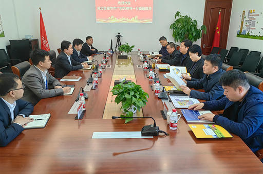 河北广阳区委书记陶俊强带队到访集团，推进全面合作共谋发展